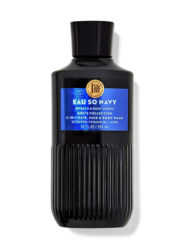 Bath & Body Works Eau So Navy 3 in 1 Face Hair and Body Wash