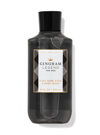 Bath & Body Works GINGHAM LEGEND 3IN1 Hair,Face, Body Wash