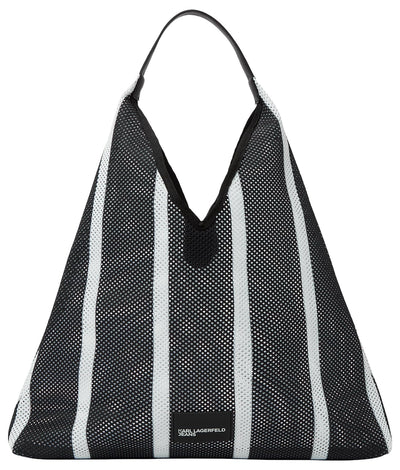 KARL LAGERFELD JEANS Women's Stripes Mesh Summer Tote
