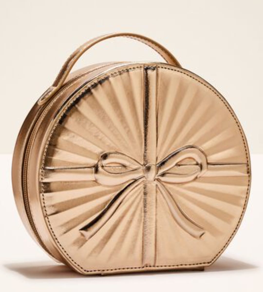 Bath & Body Works Gold Bronze Cosmetic Bag